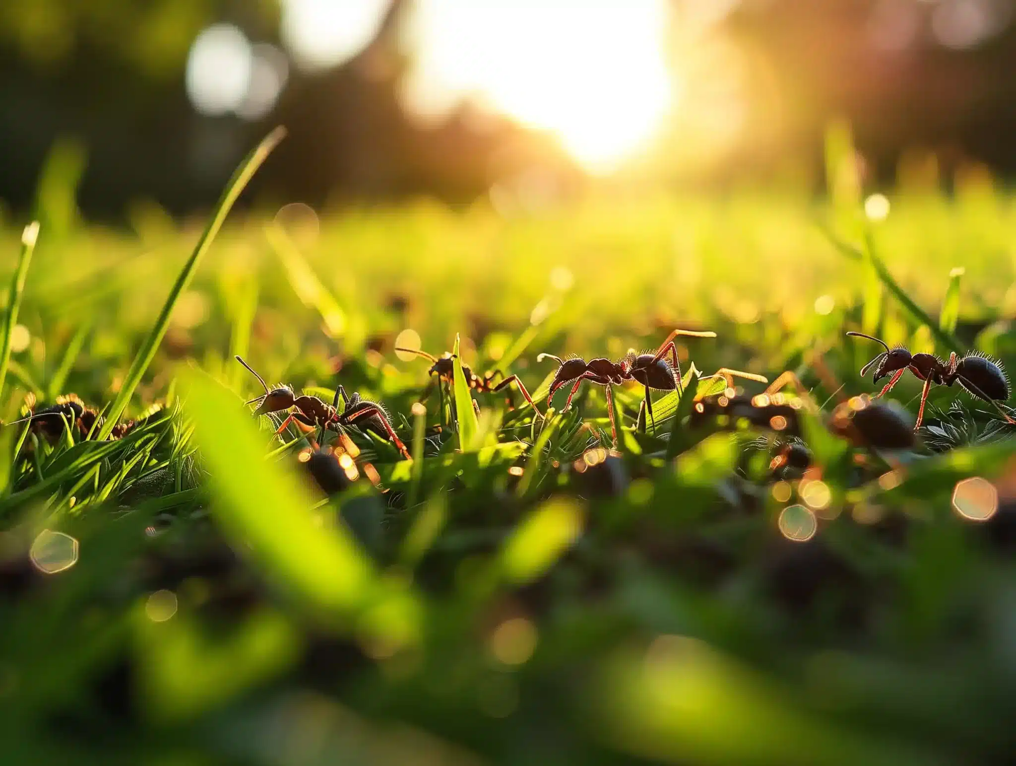 Ameisen im Rasen bekämpfen